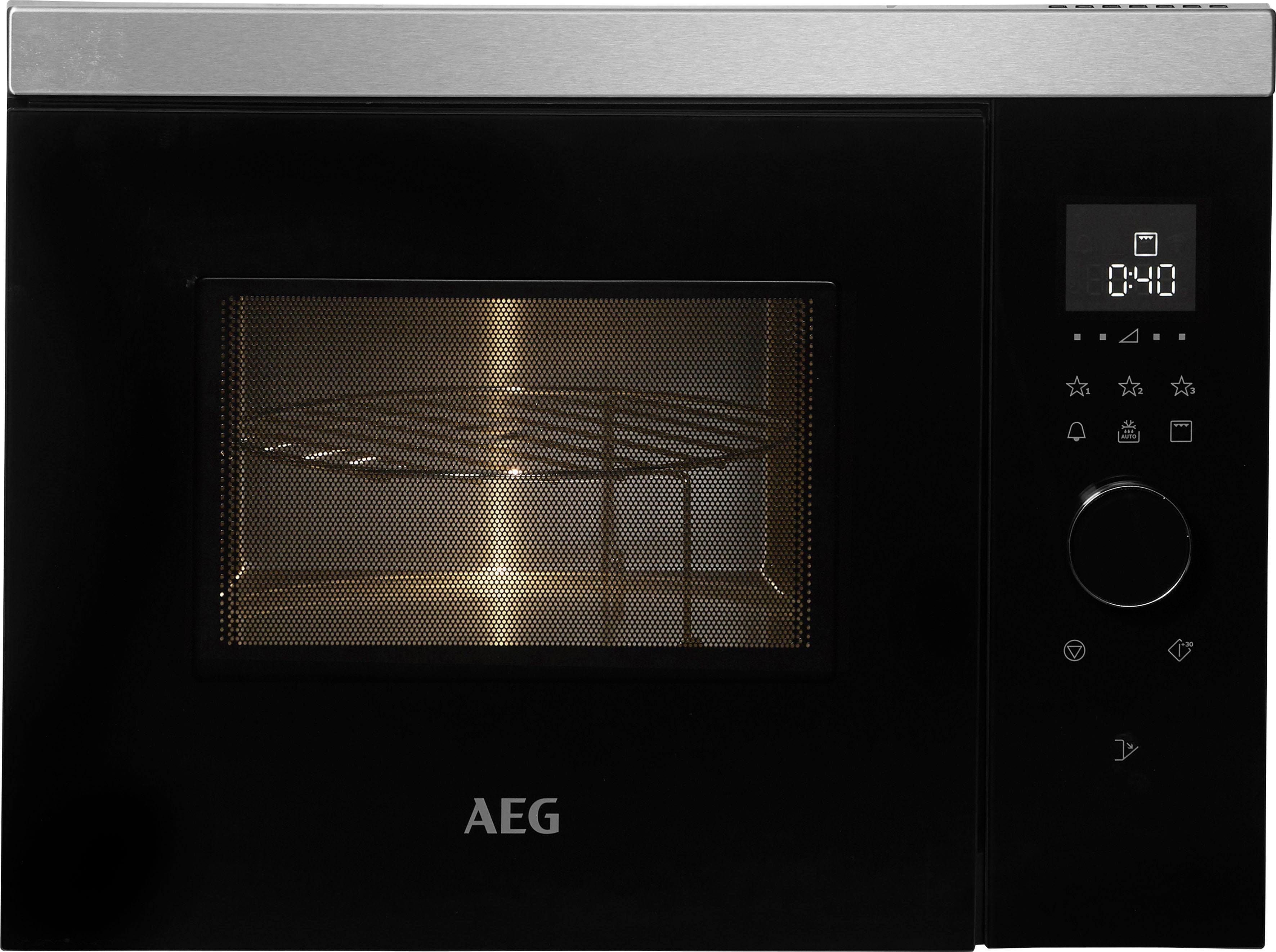 AEG Einbau-Mikrowelle MBB1755DEM, Grill, Mikrowelle, 17 l