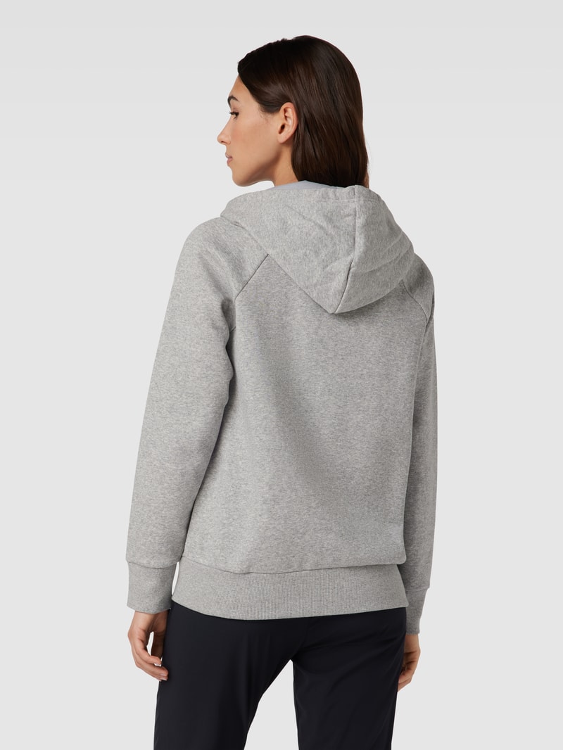 Sweatjacke mit Kapuze in hellgrau