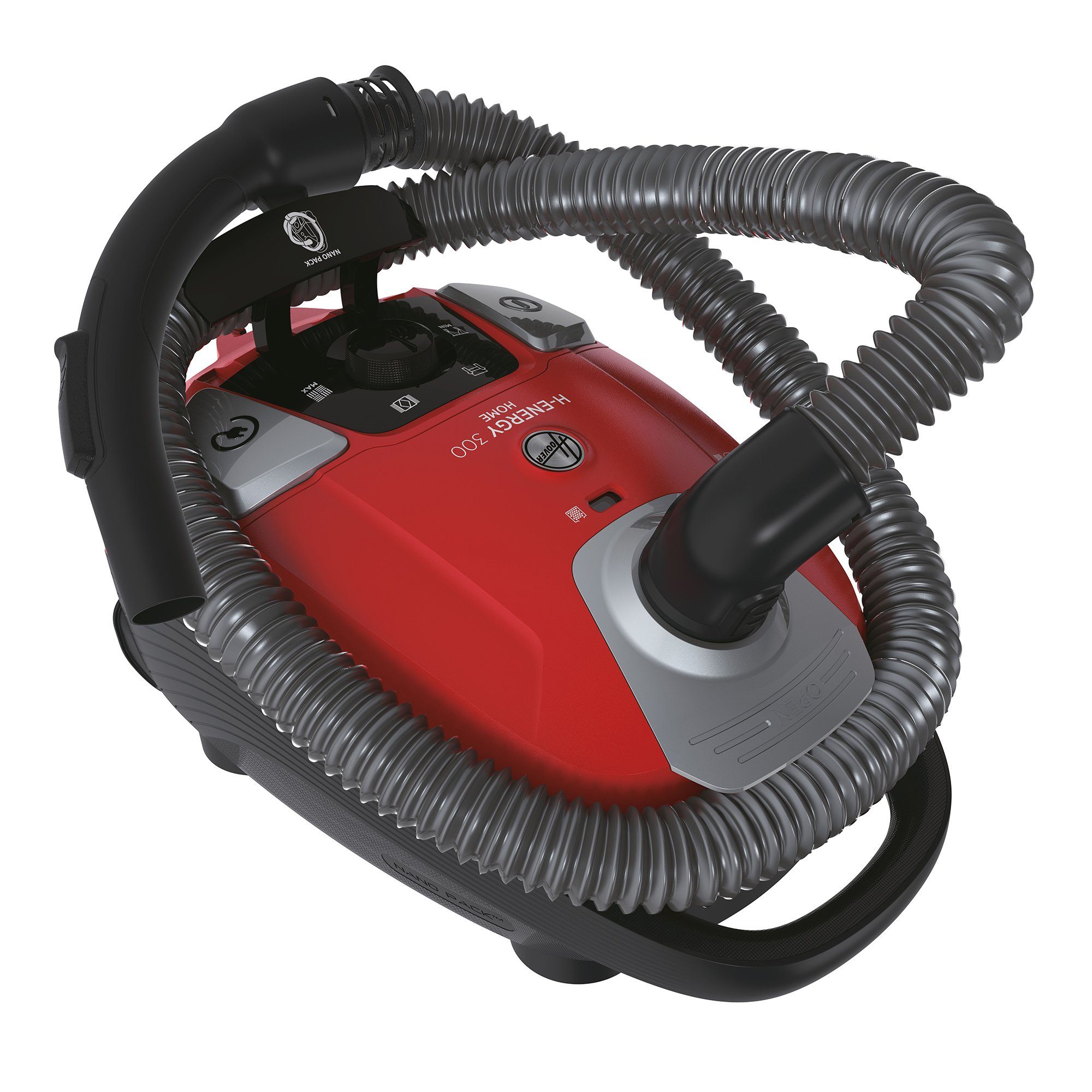 Hoover Bodenstaubsauger HE310HM 011, 850,00 W, mit Beutel, NANOPACK ™, Saugregler am Griff, 2in1 Tool