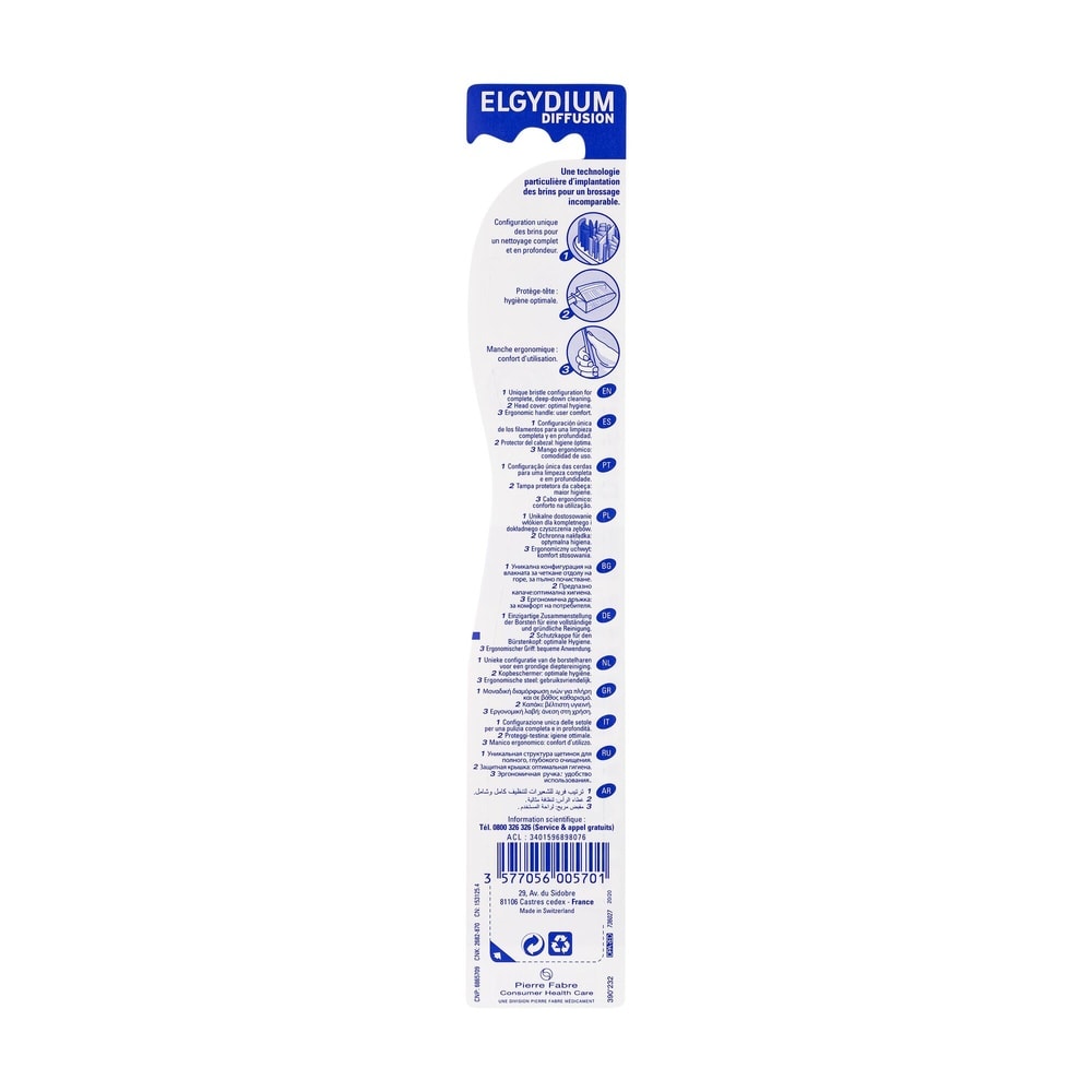 Oral Care ELGYDIUM Diffusion Souple Brosse à dents