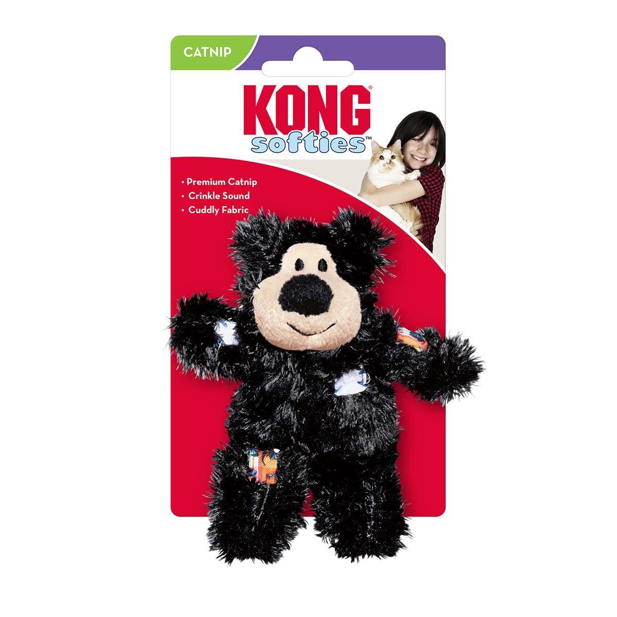 KONG Katzenspielzeug Softies Patchwork Bär kaufen