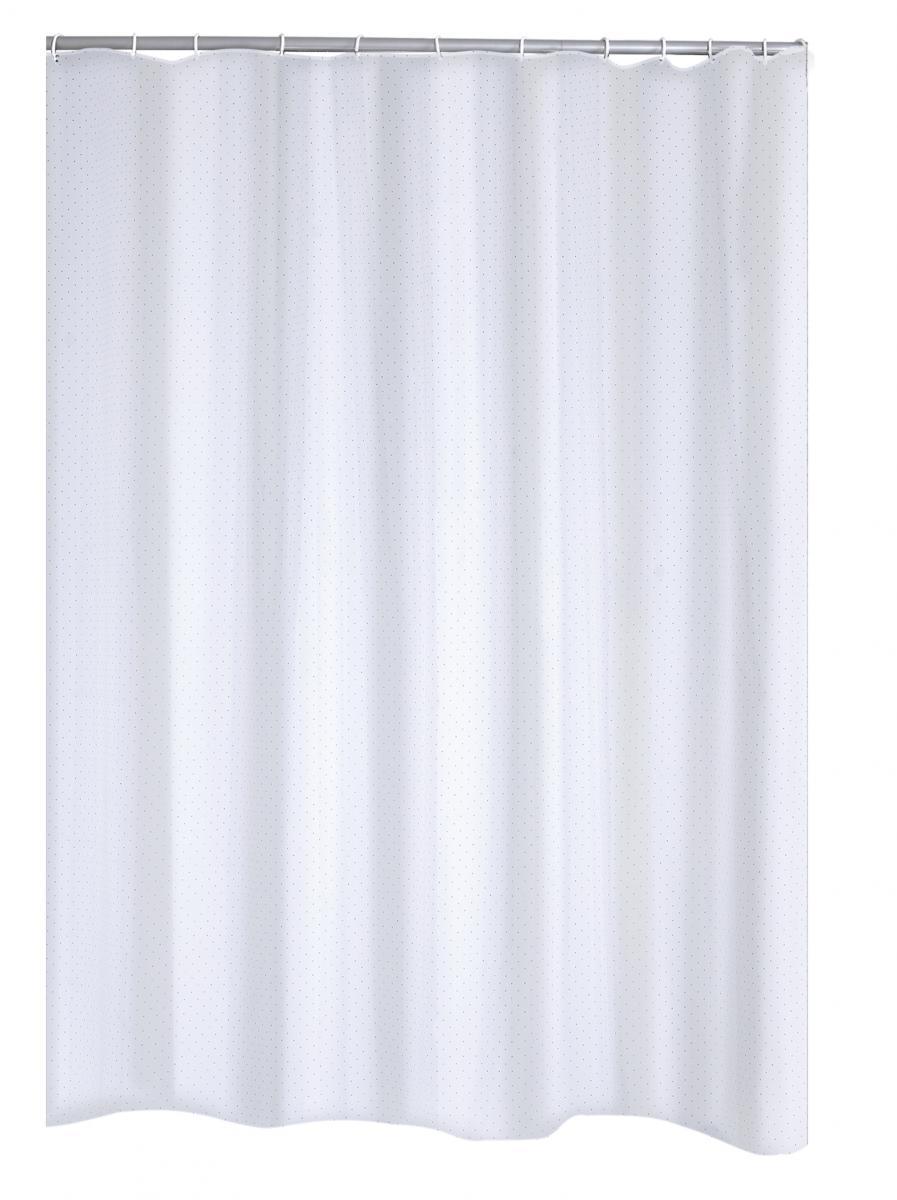 Ridder Duschvorhang Textil 180x200 cm Diamond weiß