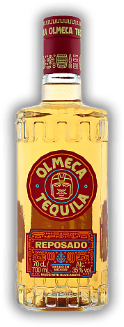 Olmeca Gold Reposado Olmeca Gold Reposado Komplexer und weicher Tequila in der typischen Olmeca - Flasche mit eingravierten antiken Symbolen. 0,7	 Liter - Vol 35%