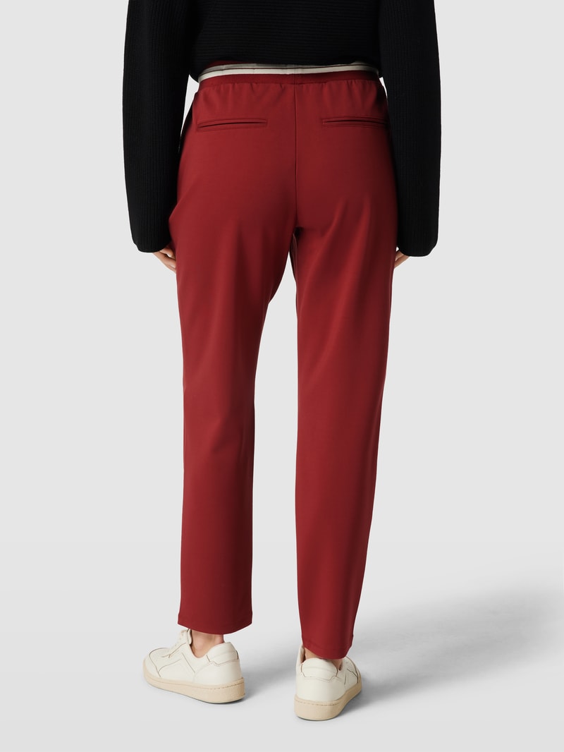 Sweatpants mit Kontraststreifen in bordeaux rot