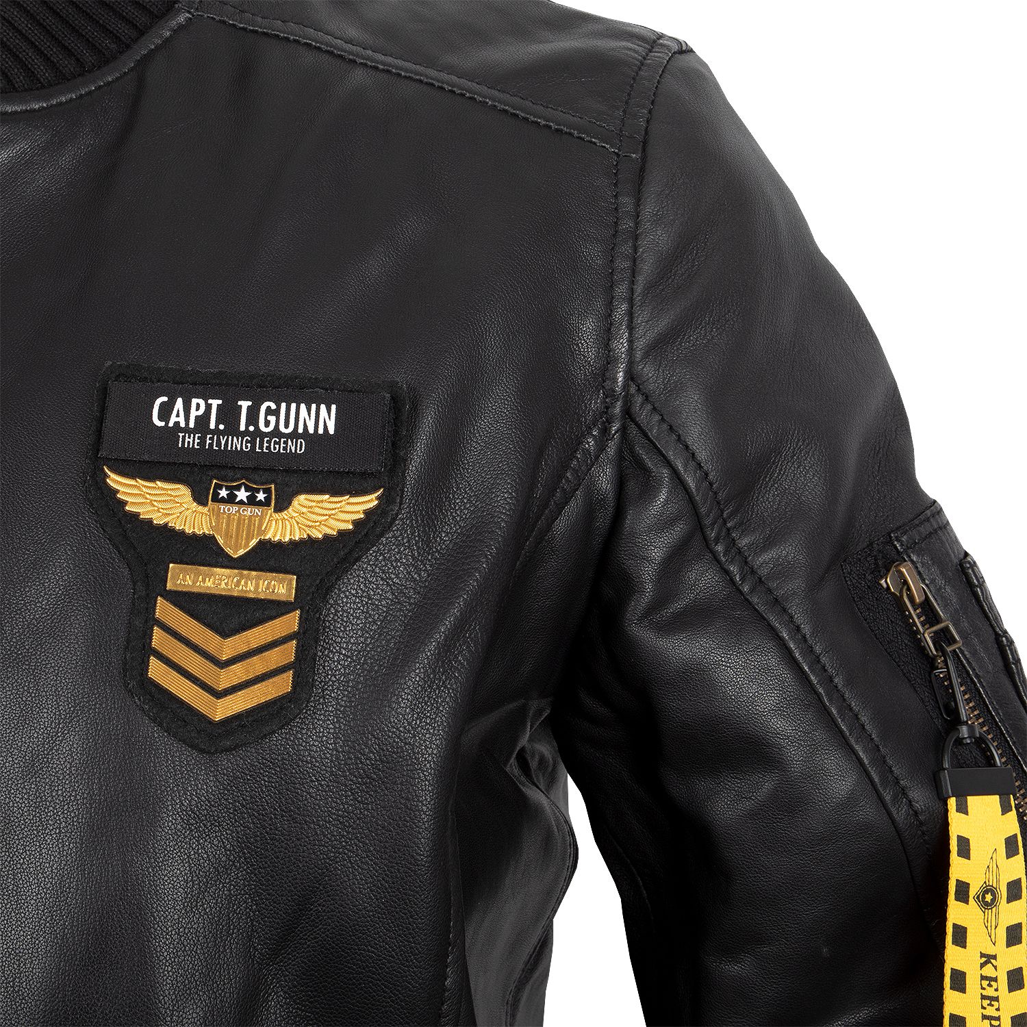 Leder Pilotenjacke Styling