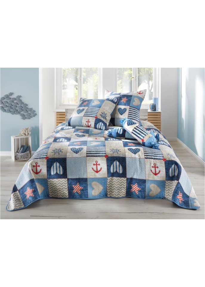 Tagesdecke mit maritimen Design