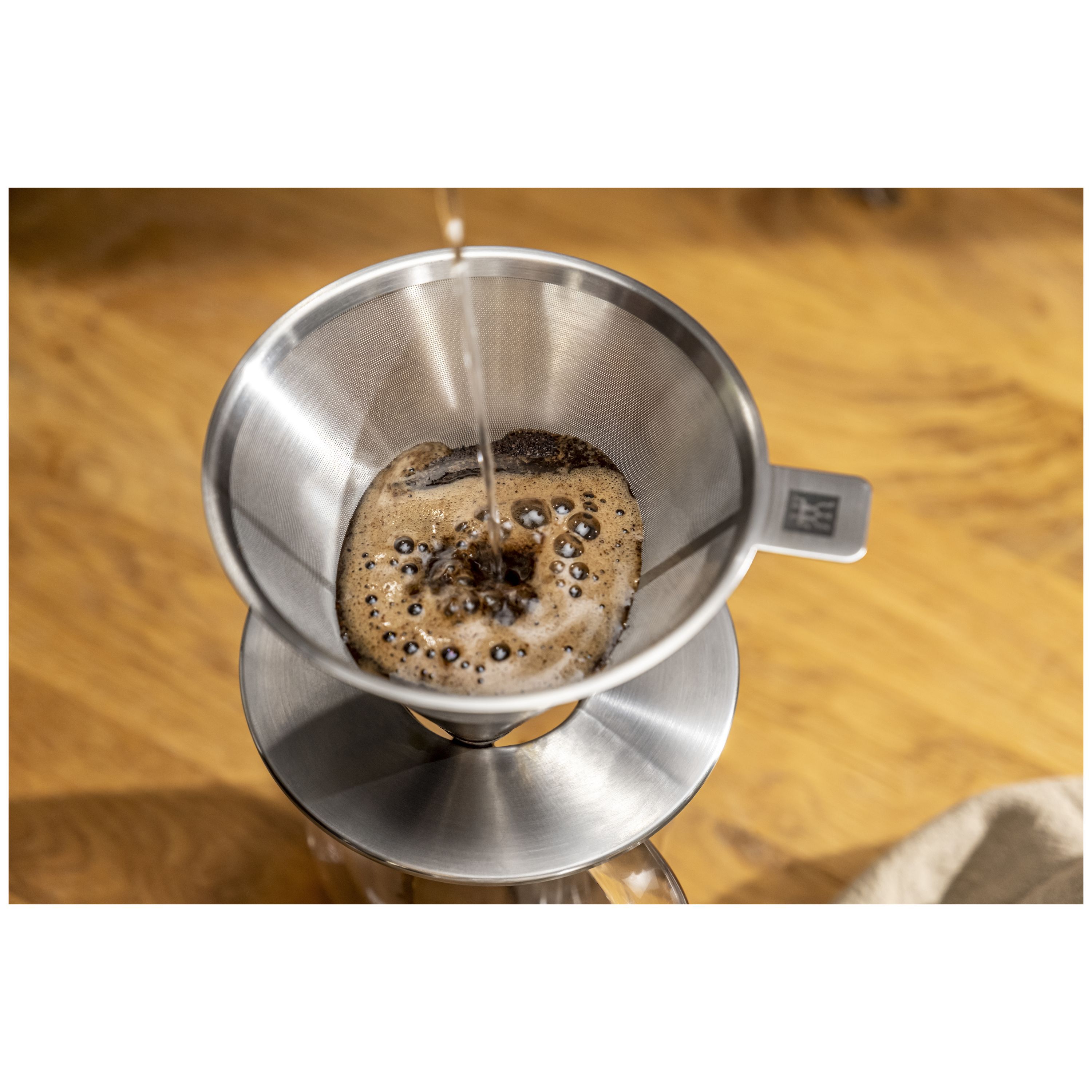 Pour Over Kaffeefilter, 18/10 Edelstahl