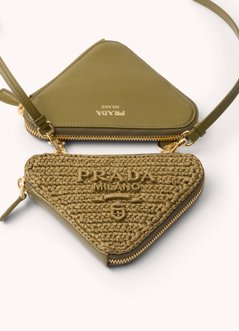 Prada Mini crossbody bag with leather details