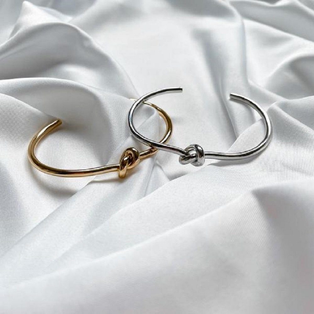 ENGELSINN Armband Schmuck Armreif Edelstahl Silber Knoten inkl. Geschenkbox (1-tlg)