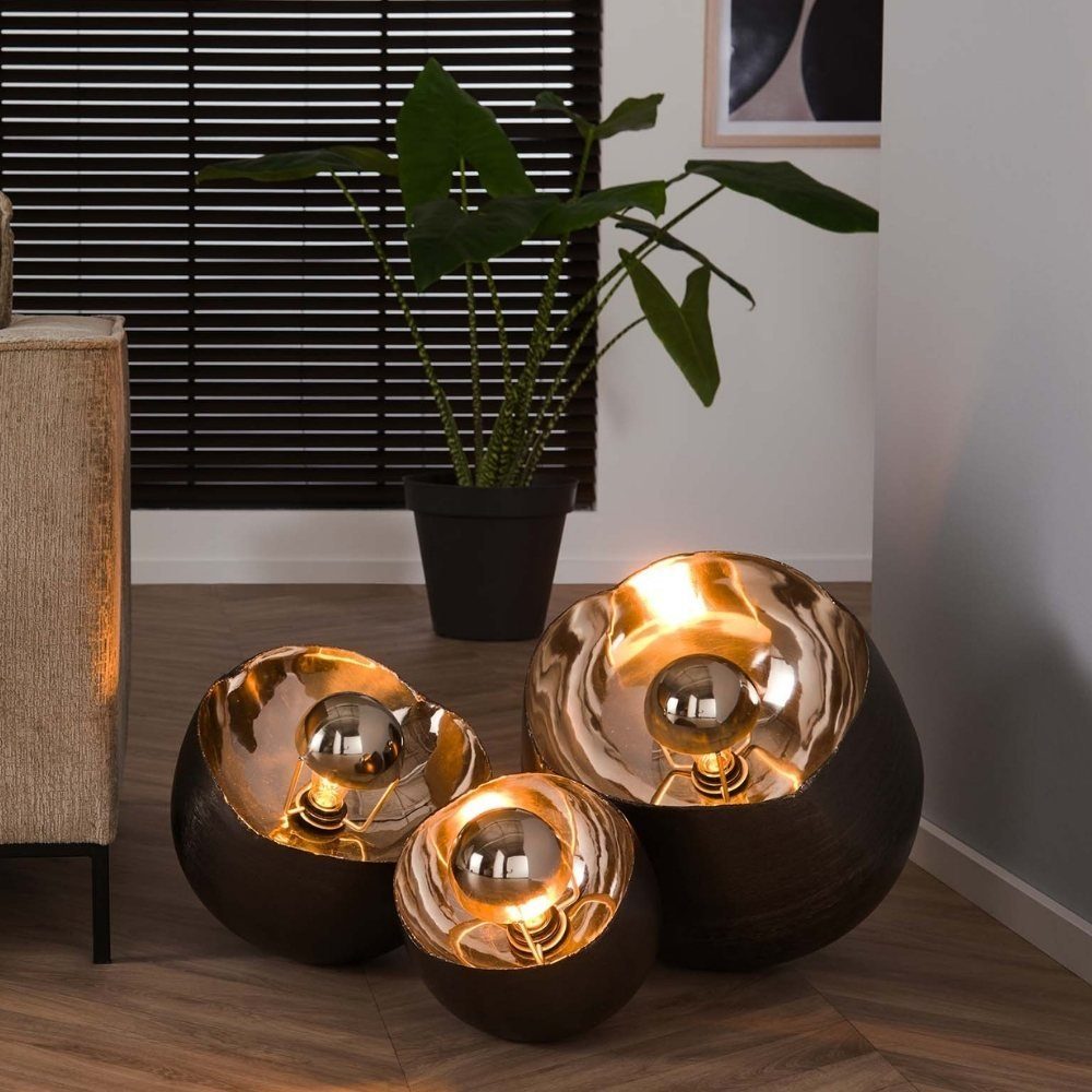 famlights Tischleuchte, Tischleuchte Mael in Nickel-matt E27 500mm, keine Angabe, Leuchtmittel enthalten: Nein, warmweiss, Tischleuchte, Nachttischlampe, Tischlampe
