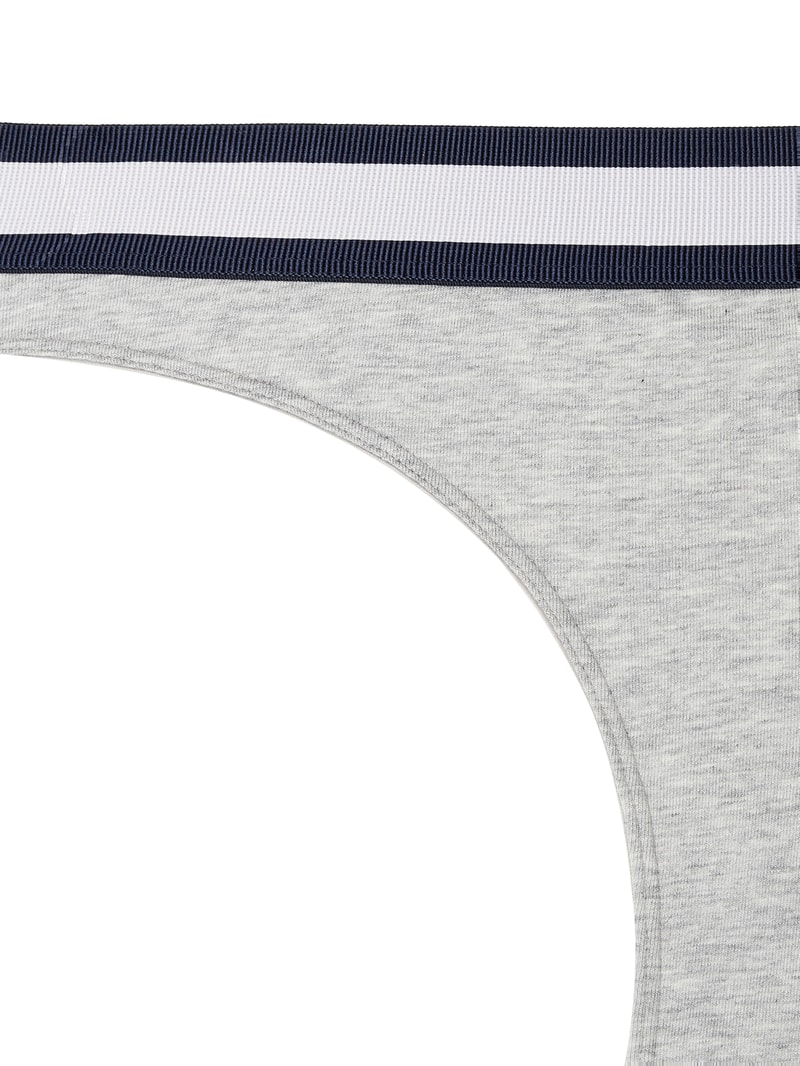 Slip mit Stretch-Anteil im 3er-Pack in hellgrau