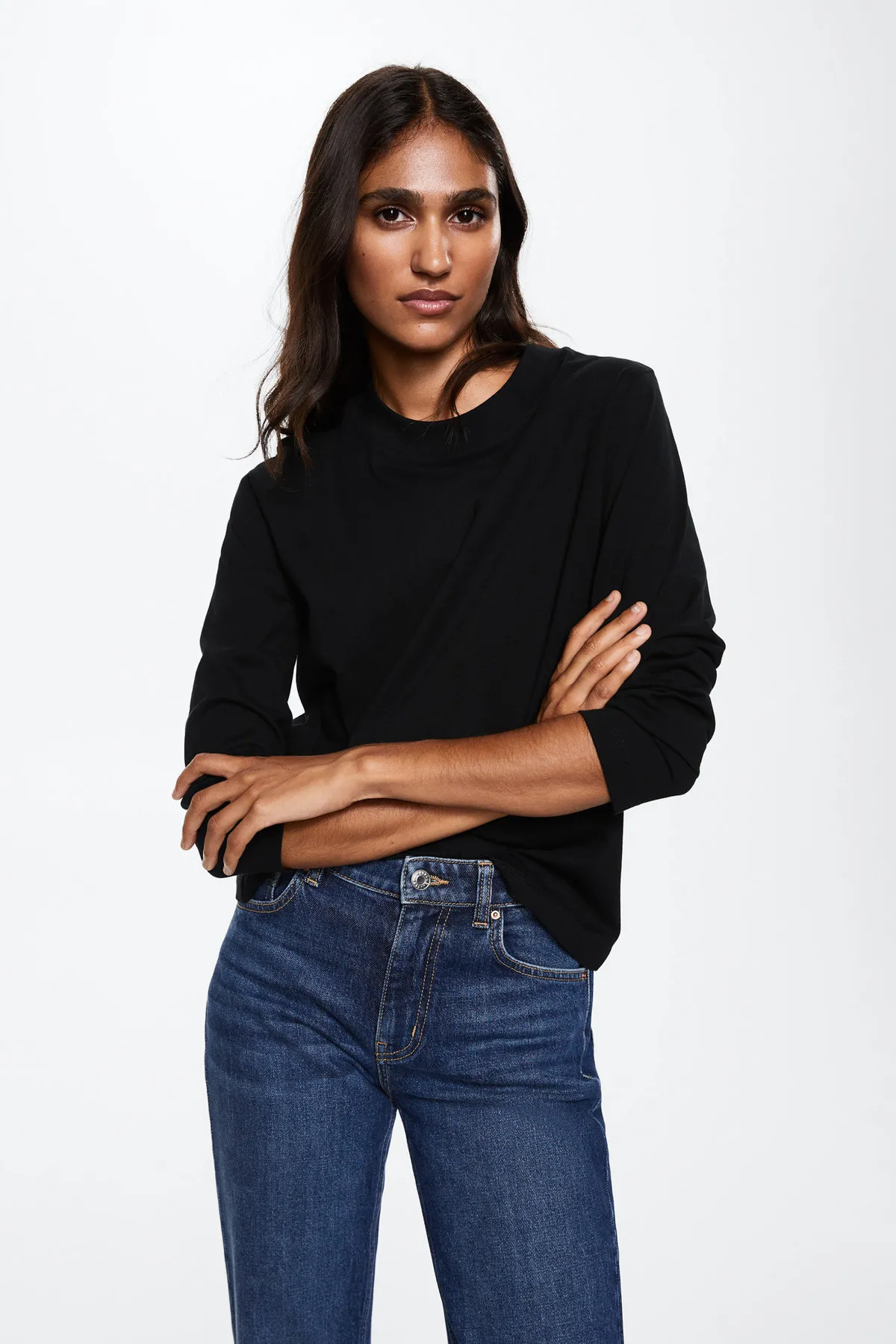 MANGO  37035133 T-Shirts Schwarz