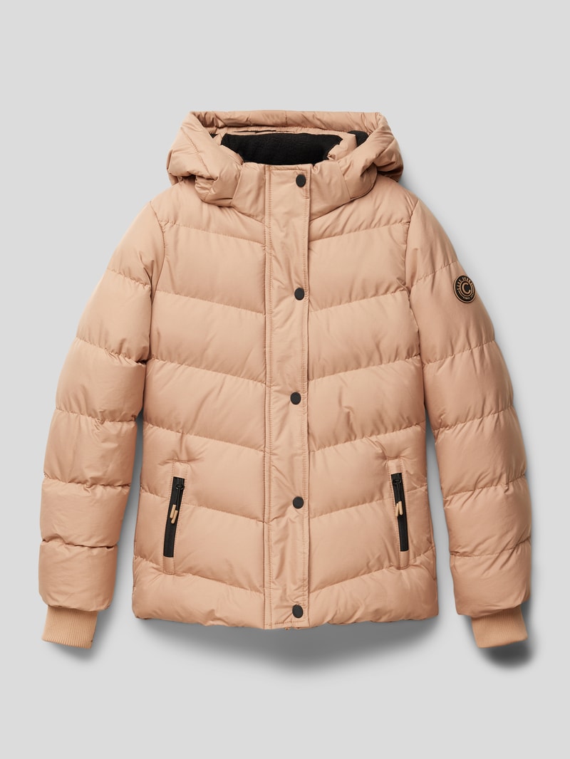 Steppjacke mit Label-Badge Modell 'Alomi' in sand