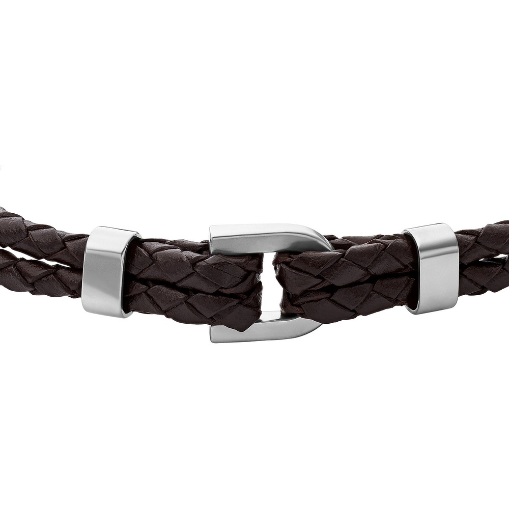 Fossil Bracelet Cuir, Acier inoxydable Bracelet