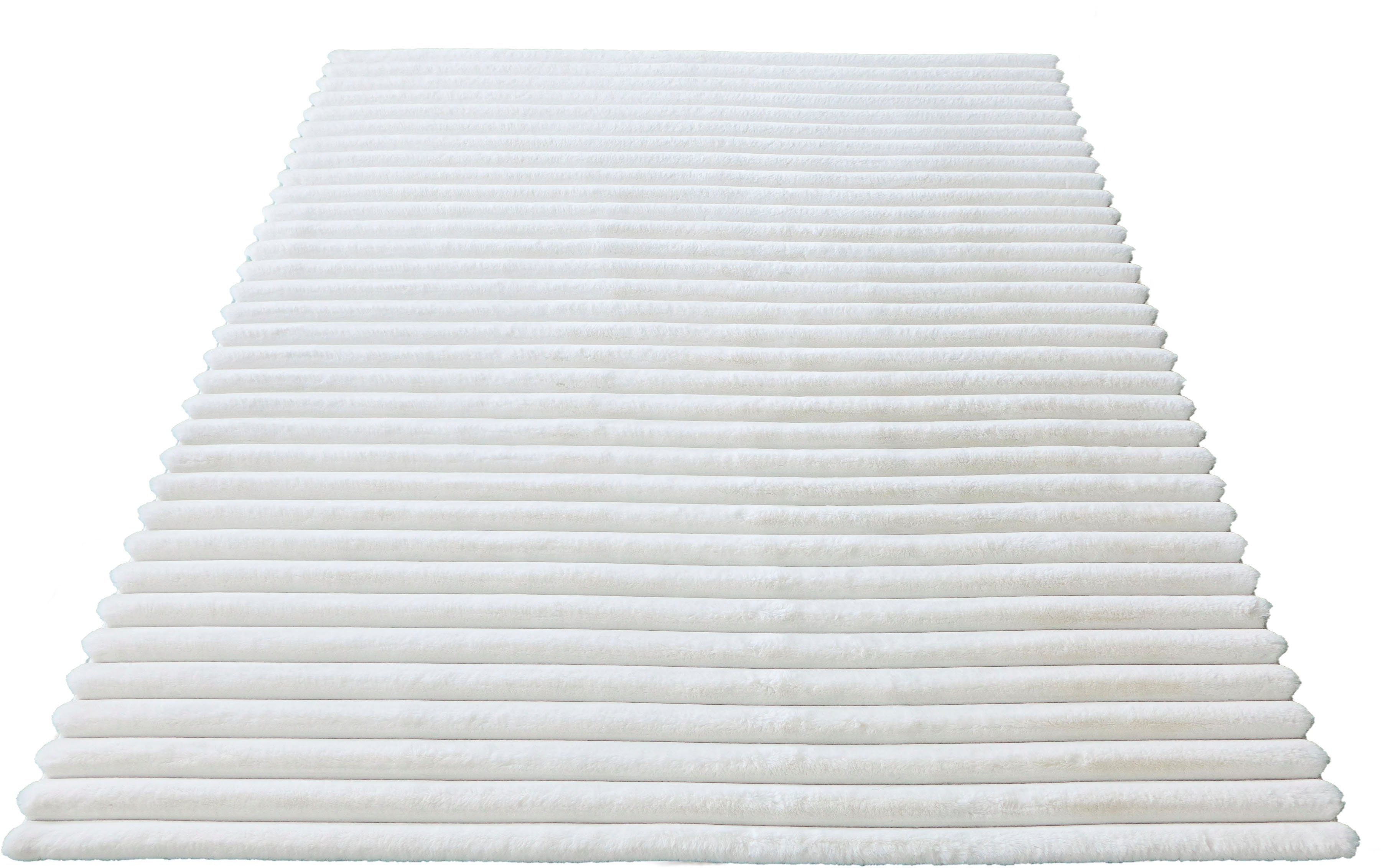 Teppich Melanie, Leonique, rechteckig, Höhe: 15 mm, Kaninchenfell Optik, Wohnzimmer, Schlafzimmer, auch als Läufer