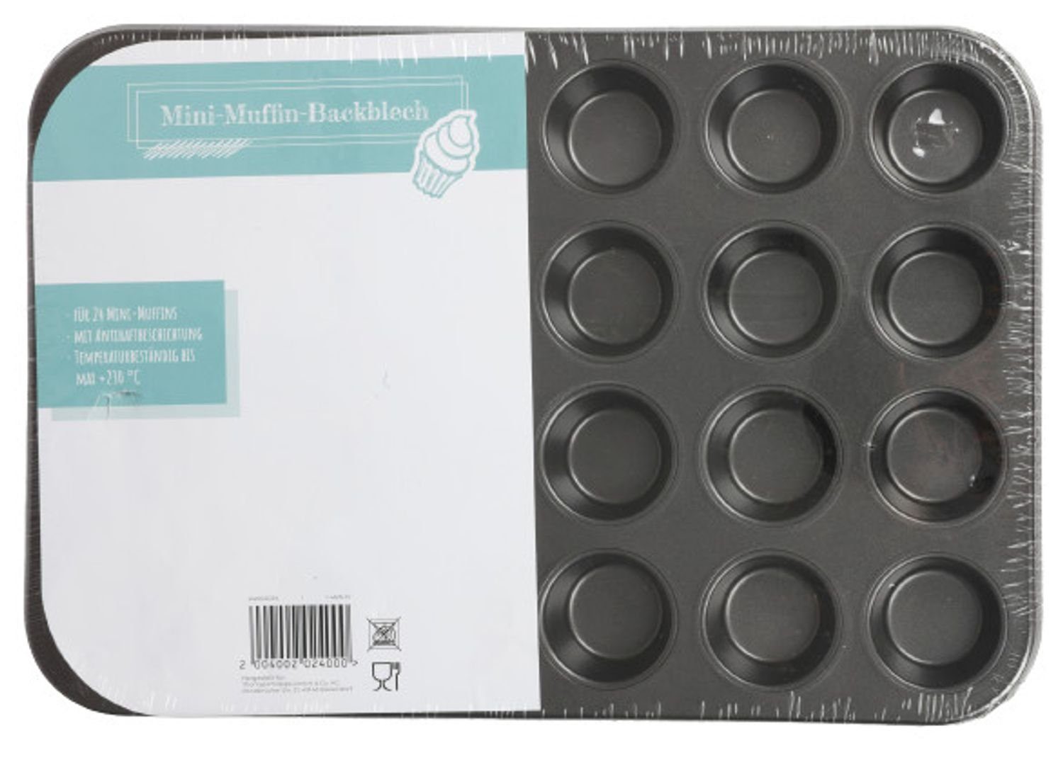 BURI Backform Muffin Backform Muffinblech Kuchenform Backblech Cupcake für 24 Muffin, (24-tlg)