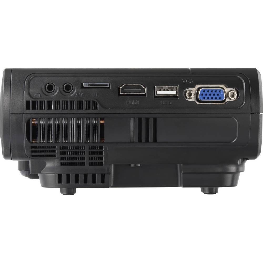 Renkforce WXGA LED Mini-Beamer Beamer (Mini Beamer, VGA Eingang, mit Fernbedienung)