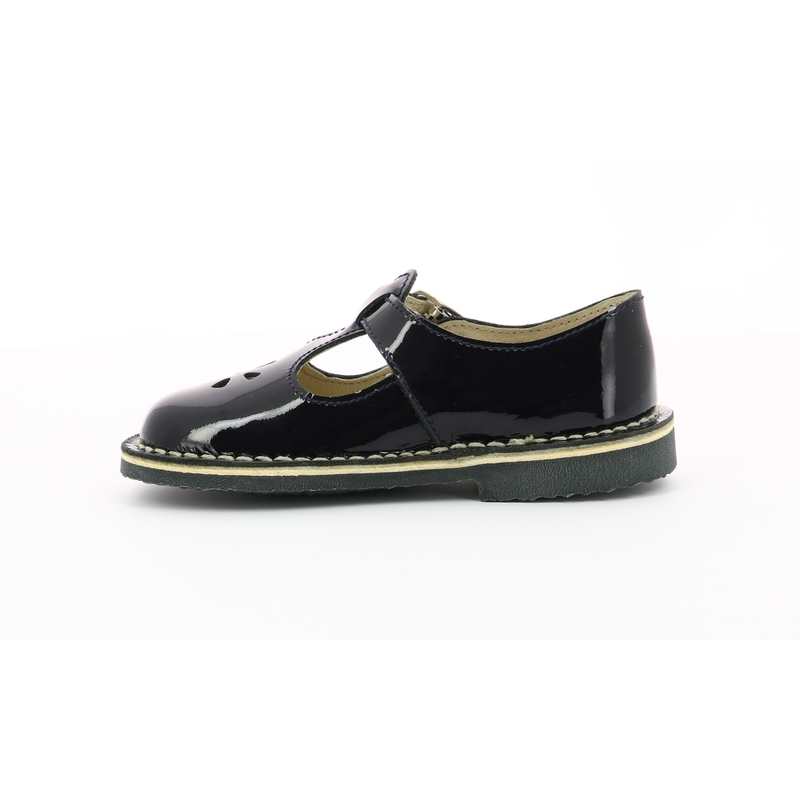 Salomés cuir metallise Dingo
