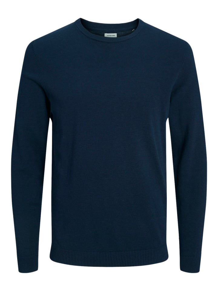 Jack & Jones Pullover 'JJEBASIC' Marineblau günstig kaufen