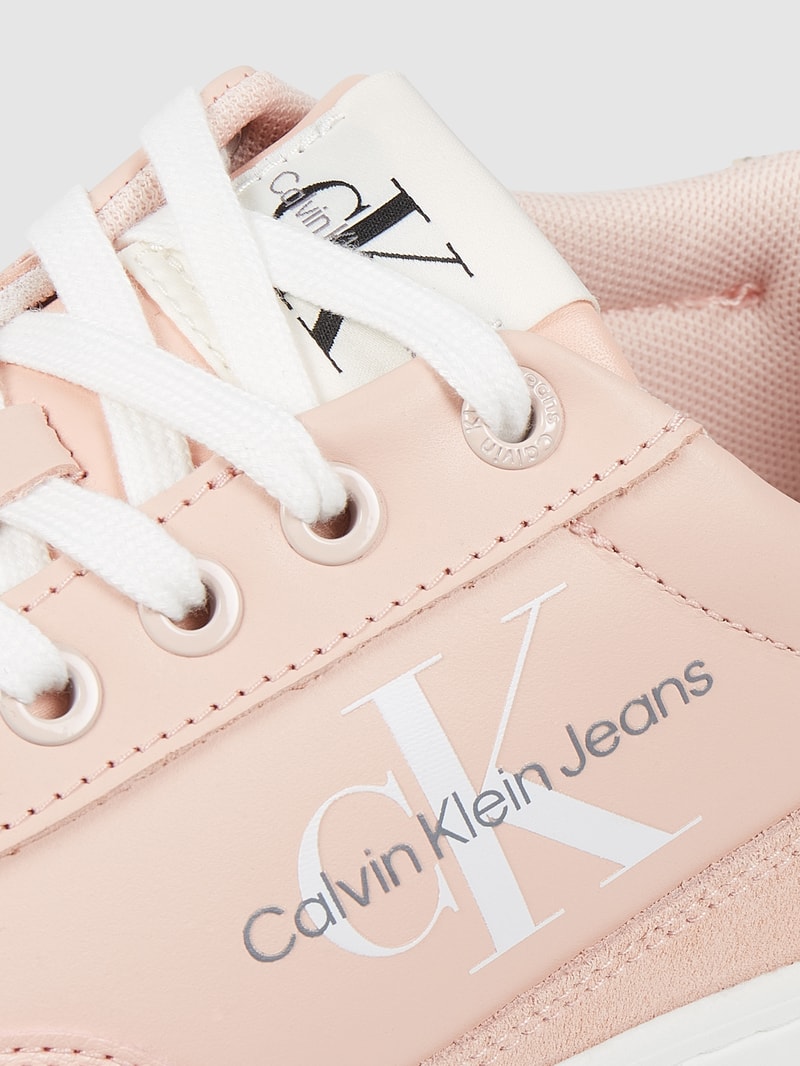 Sneaker aus Leder  in hellrosa