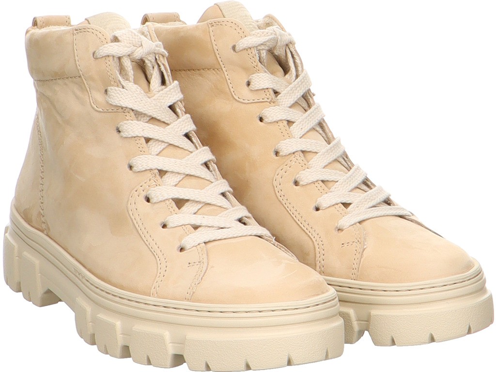 PAUL GREEN Komfort Schnürer beige 0071-9993-041/Schnürstiefelett