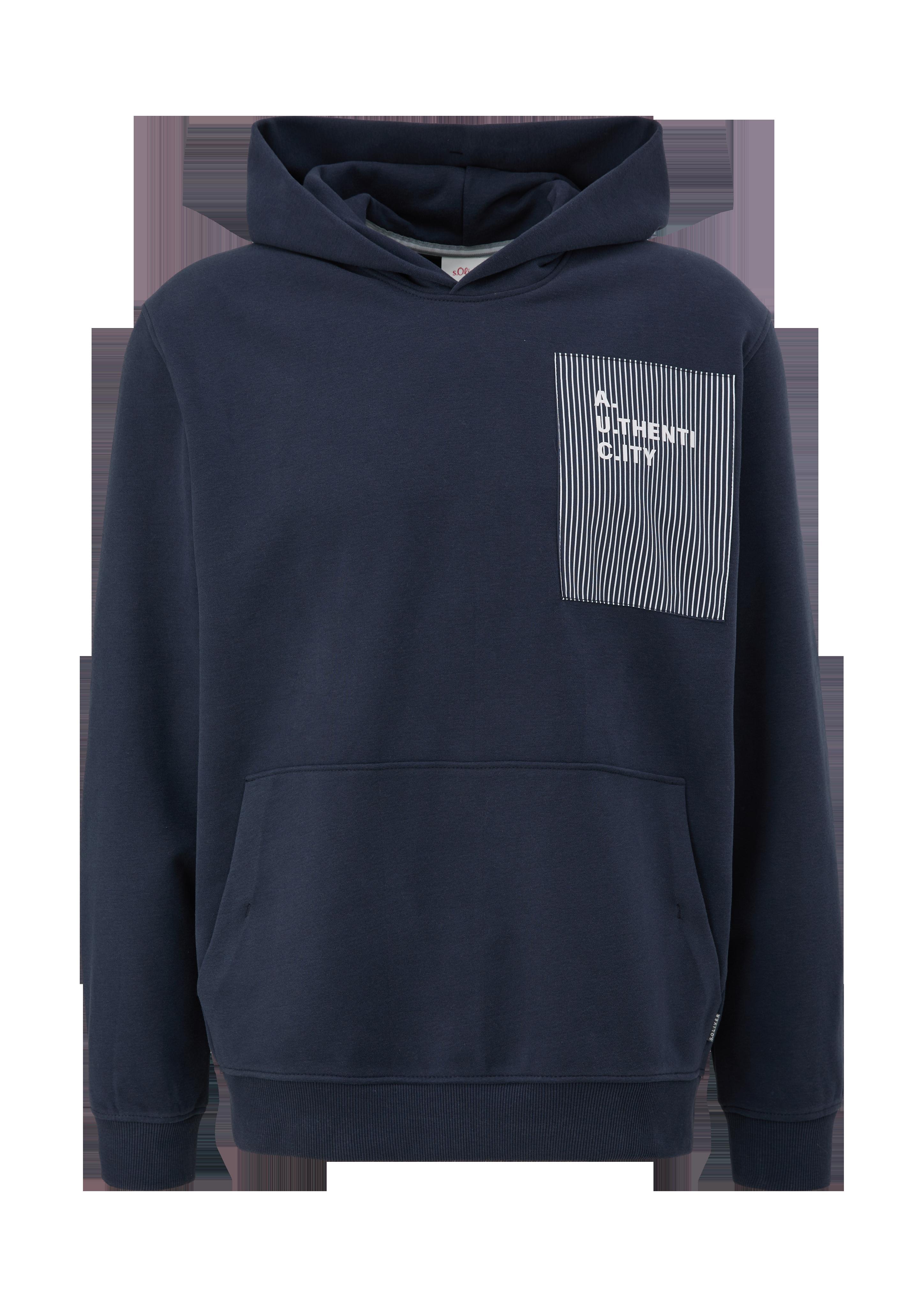Kapuzenpullover mit Patch und Rubberprint  2129557-59D1