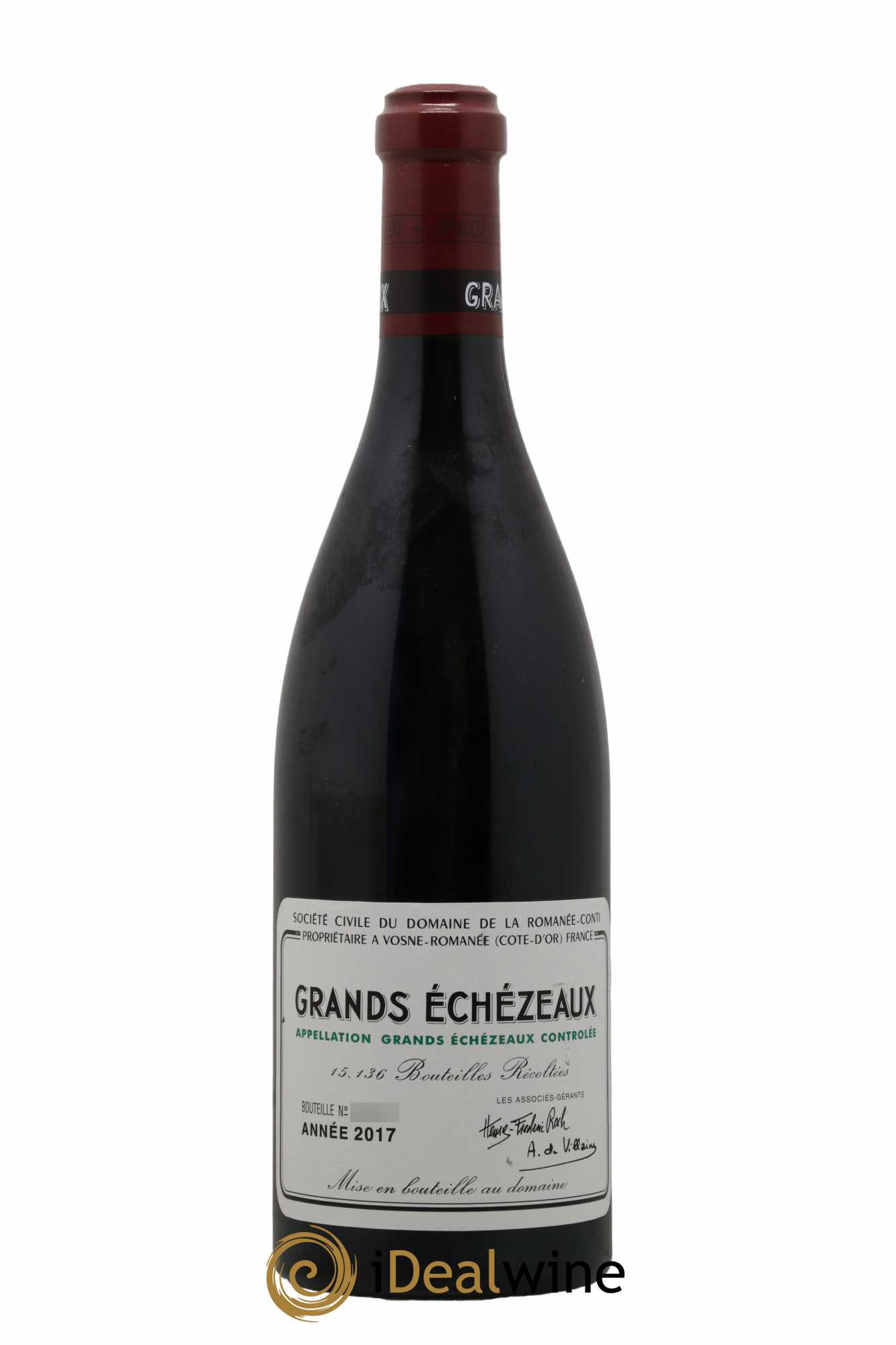 Grands-Echezeaux Grand Cru Domaine de la Romanée-Conti  2017 - Lot de 1 Bouteille