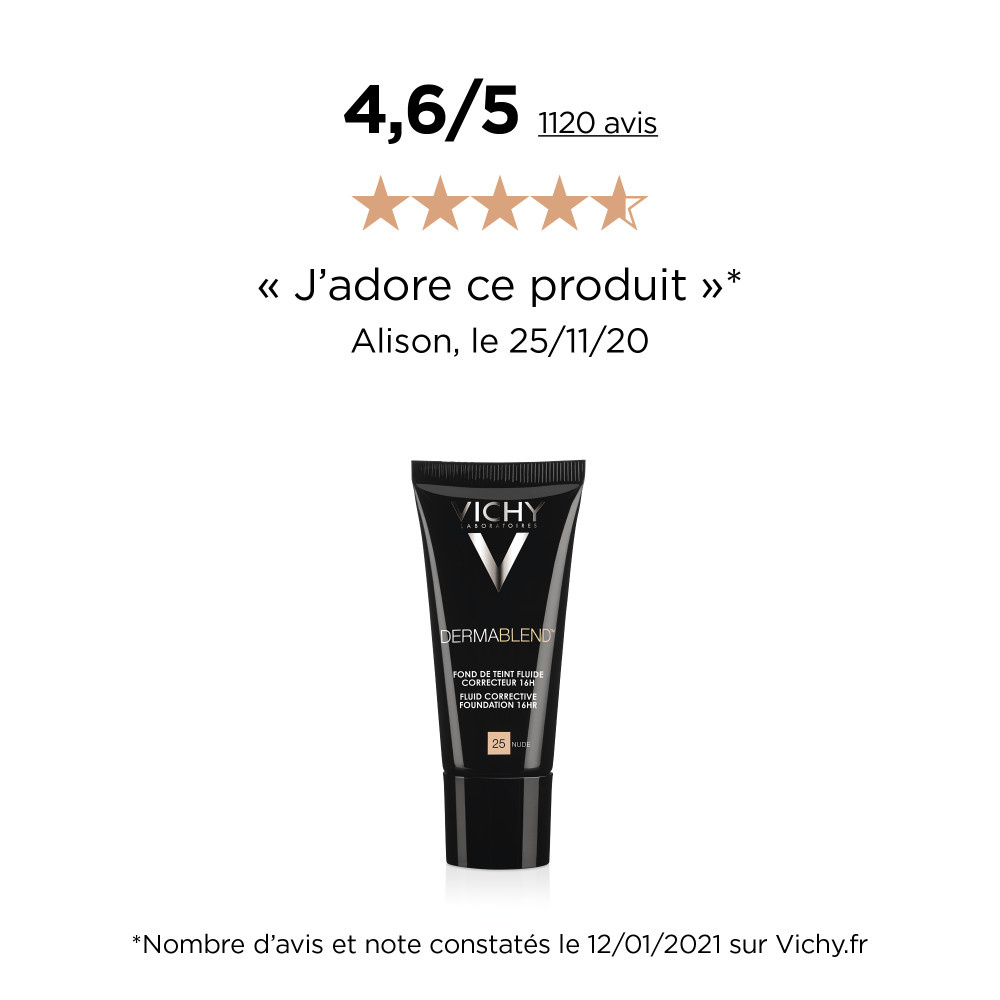 Vichy Dermablend Fond de teint fluide correcteur