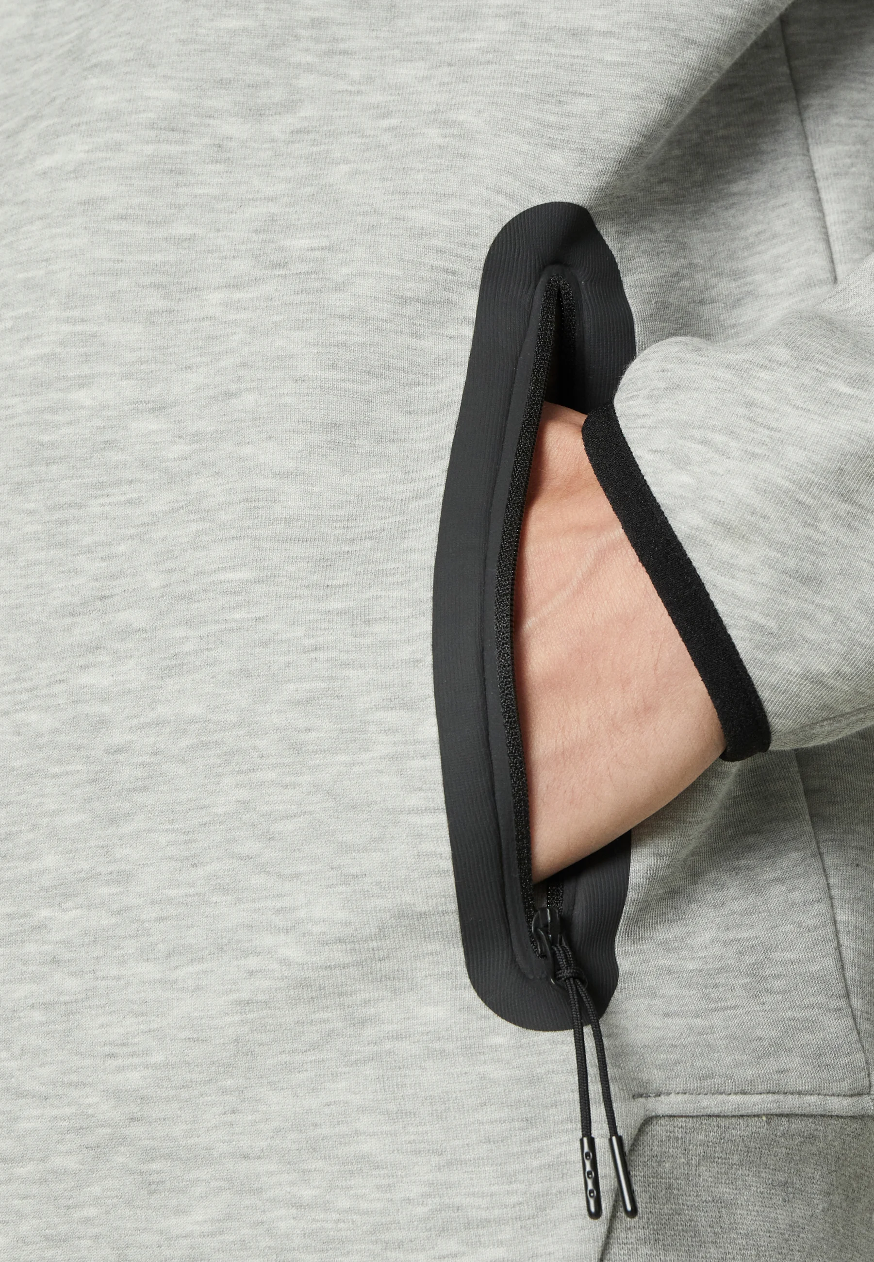 Sudadera Nike Sportswear con cremallera - gris jaspeado/negro