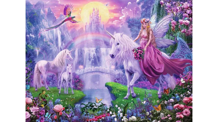 Ravensburger Puzzle - Magische Einhornnacht, 200 XXL-Teile