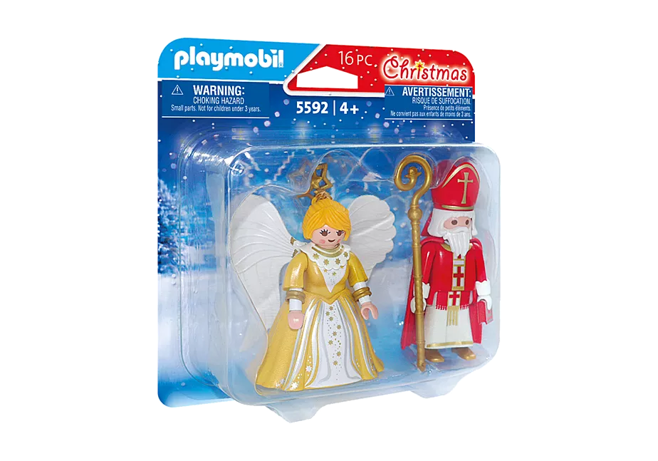 St. Nikolaus und Weihnachtsengel