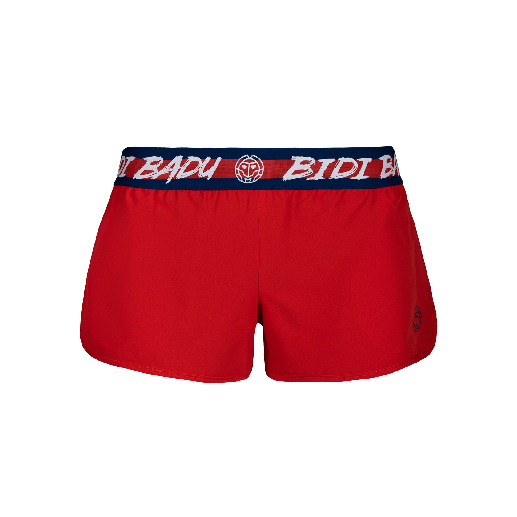 Tiida Tech 2in1 Shorts Damen - Rot, Dunkelblau