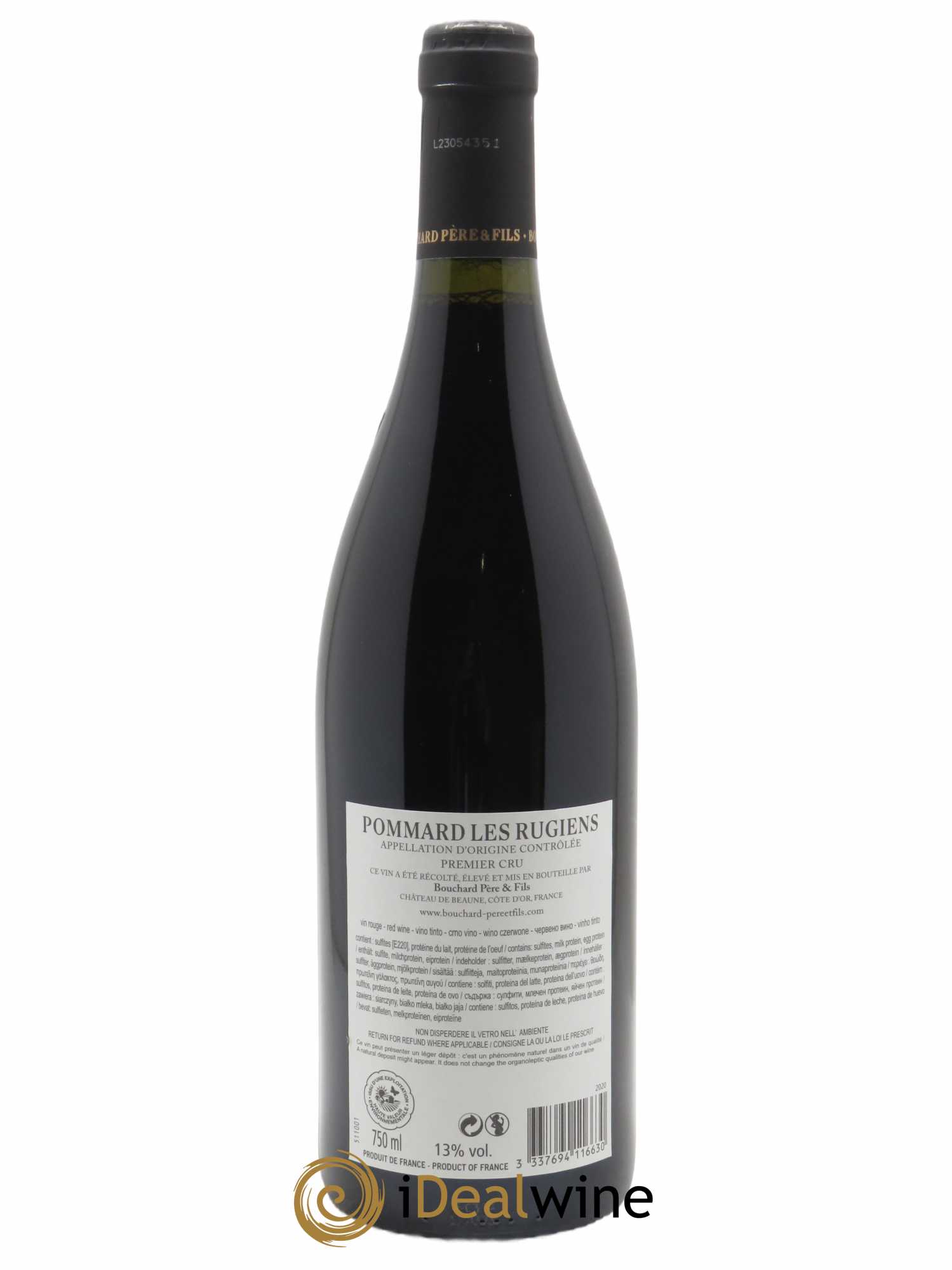 Pommard 1er Cru Rugiens Bouchard Père & Fils  2020 - Lot de 1 Bouteille