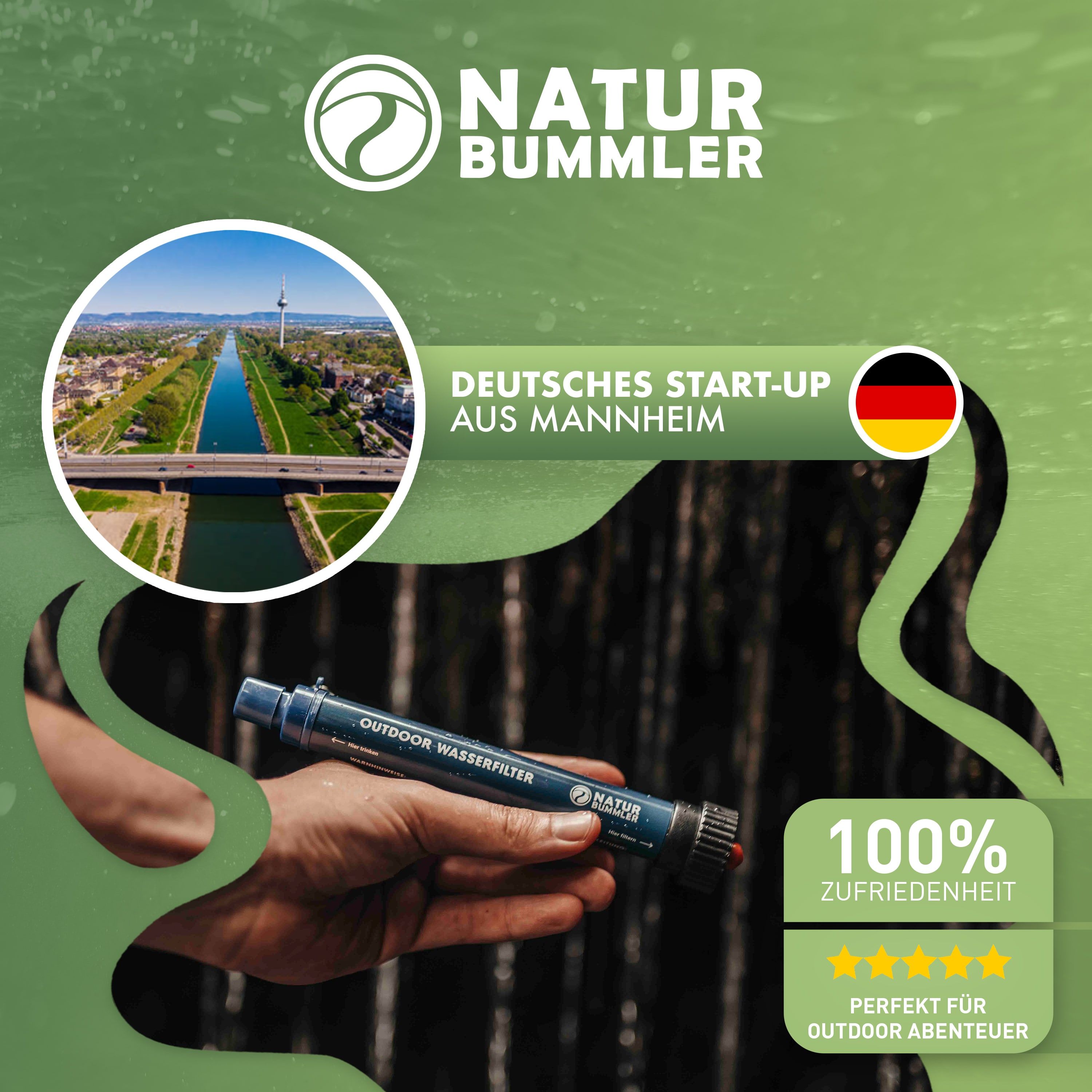Naturbummler 2000 Liter Outdoor Wasserfilter