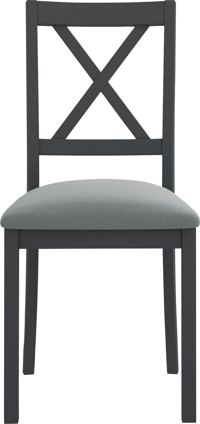 Home affaire 4-Fußstuhl Olivia (Set, 2 St), Gestell Buche Massivholz lackiert