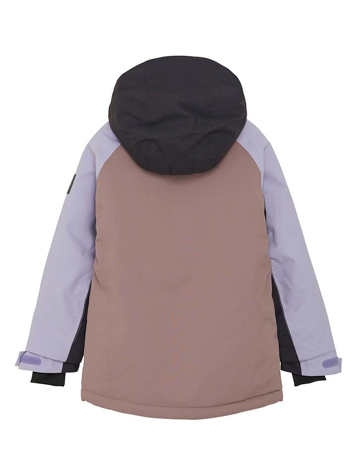 Color Kids Ski-/ Snowboardjacke in Schwarz/ Lila/ Hellbraun günstig kaufen