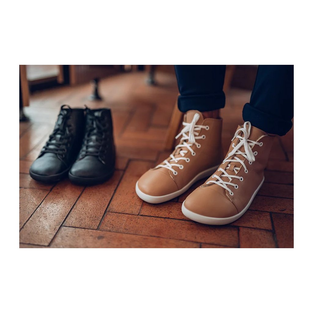 Ahinsa Tara Winter beige Knöchelsneaker