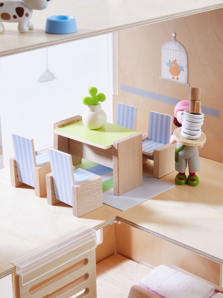 Haba Minipuppe Little Friends in Puppenhaus-Möbel Esszimmer günstig kaufen onesize