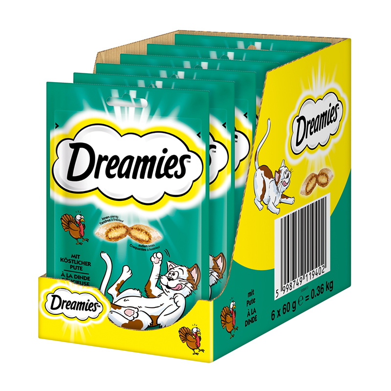Dreamies Snacks Dreamies 6x60g Pute