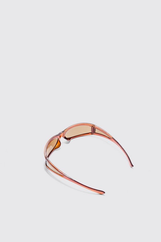 Goldene Visier-Sonnenbrille