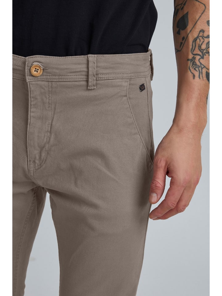 BLEND Chinohose BHNATAN pants - 20703472  Chinohose Slim Fit mit Gürtelschlaufen in Grau günstig kaufen
