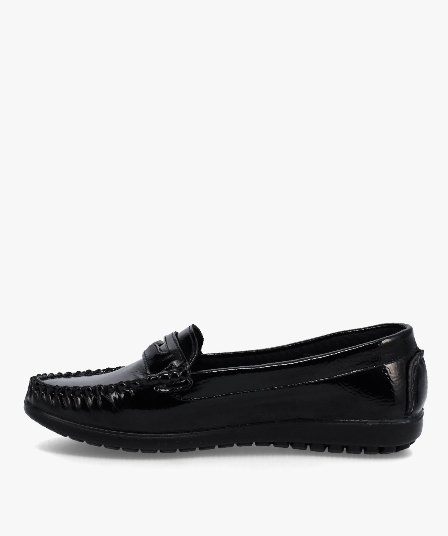 Mocassin confort verni extra souple femme noir | GEMO
