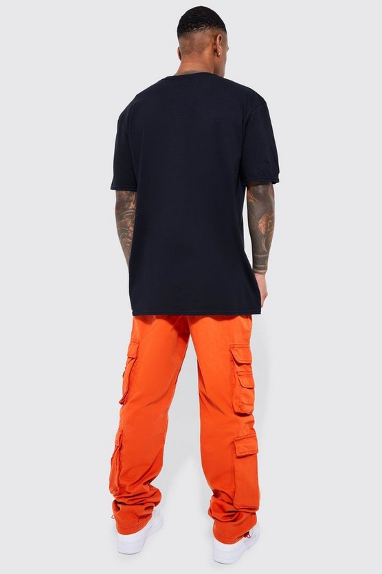Cargohose mit elastischem Bund und Taschen