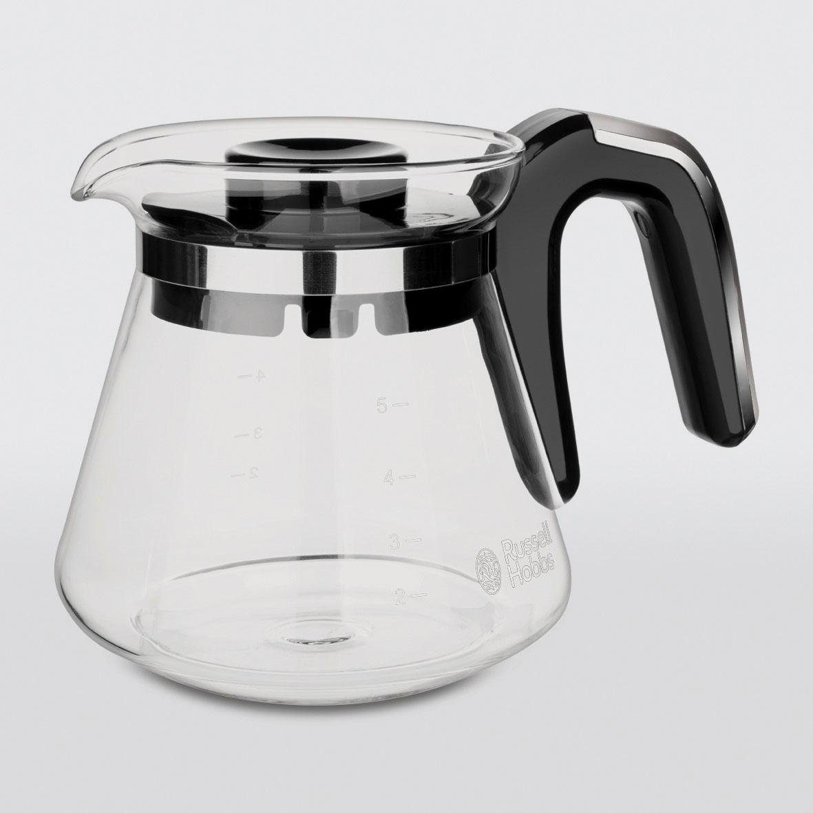 RUSSELL HOBBS Filterkaffeemaschine Compact Home 24210-56, 0,62l Kaffeekanne, Permanentfilter 1x2, Platzsparendes Design für kleine Haushalte oder Küchen