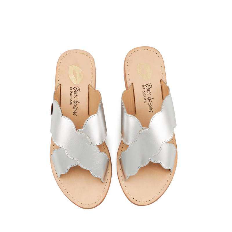 Sandales en cuir Vanessa Silver