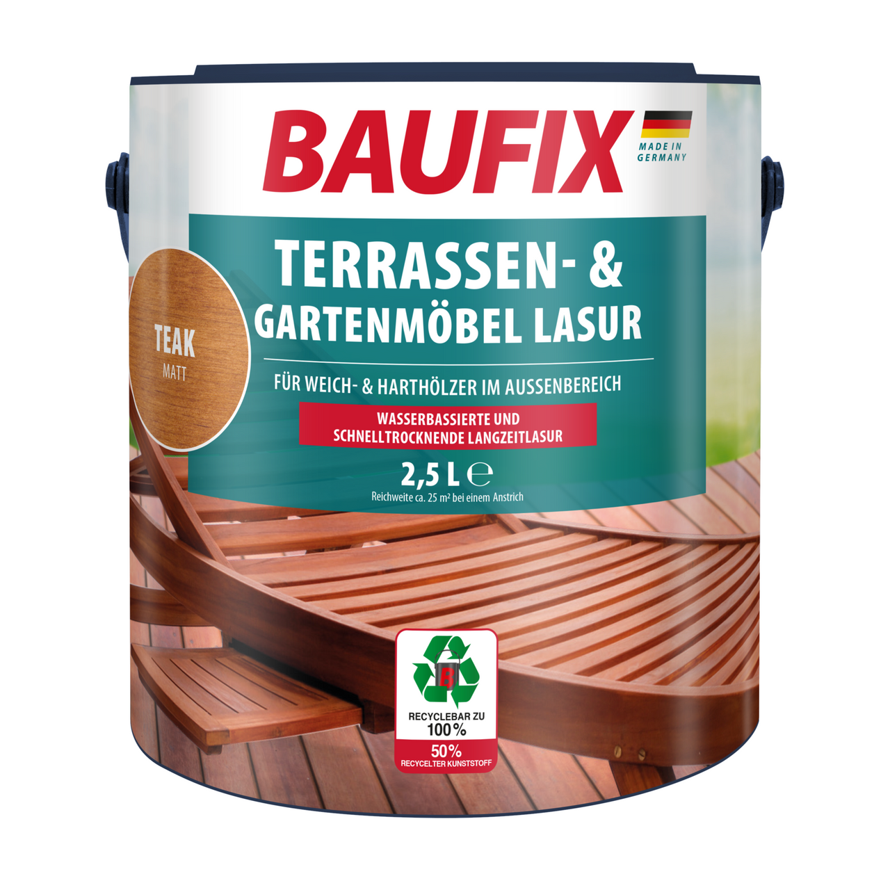 Baufix Terrassen- und Gartenmöbel-Lasur teak