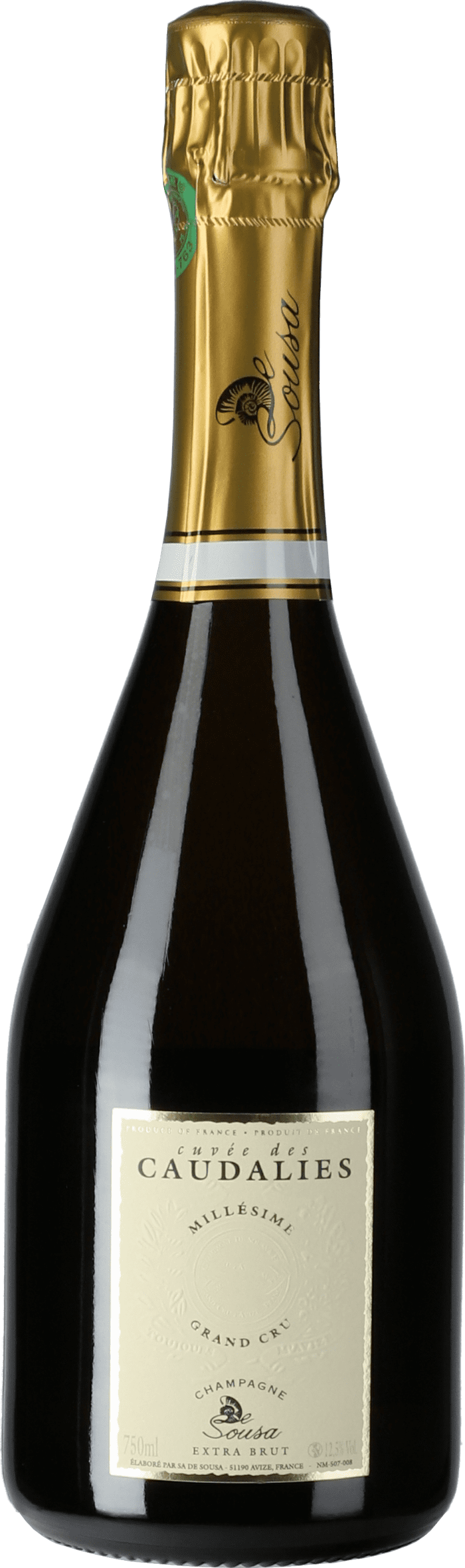 Champagne De Sousa: Champagne Cuvée des Caudalies Grand Cru Millesime Extra Brut 2013