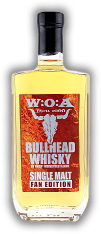 finch Single Malt W:O:A Bullhead Whisky Fan Edition finch Single Malt W:O:A Bullhead Whisky Fan Edition Eine 8 Jahre gereifte Triple Cask Abfüllung. Alter 8 J. - 0,5	 Liter - Vol 42,6%