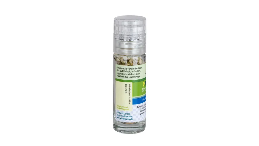 Herbaria Kräuter Brotzeitsalz bio Mini-Mühle 11 g