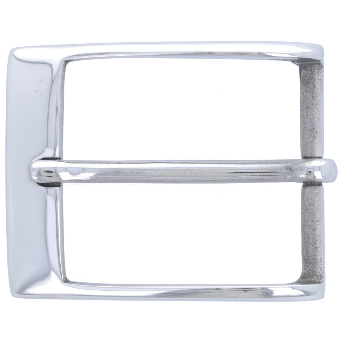 FREDERIC HERMANO Gürtelschnalle 35mm Edelstahl Silber - Buckle Royan - 335907500020